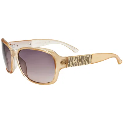 Guess Women's 60 Mm Grey Sunglasses In Gold