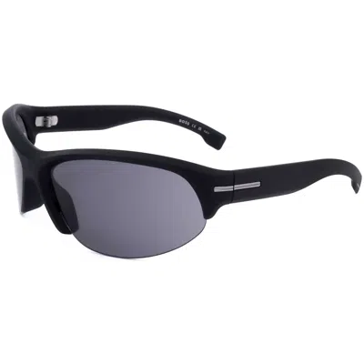 Hugo Boss Men's 69 Mm Grey Sunglasses In Black
