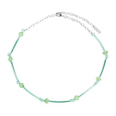 Hugo Kreit Spark Chain Mint Brass Necklace