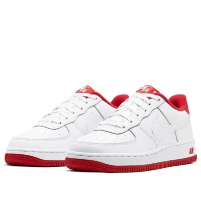 Nike (gs)  Air Force 1 'white University Red'