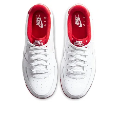 Nike (gs)  Air Force 1 'white University Red'