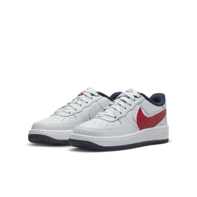 Nike (gs)  Air Force 1 Lv8 4 'pure Platinum University Red' In Multi