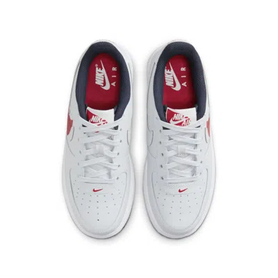 Nike (gs)  Air Force 1 Lv8 4 'pure Platinum University Red' In Multi