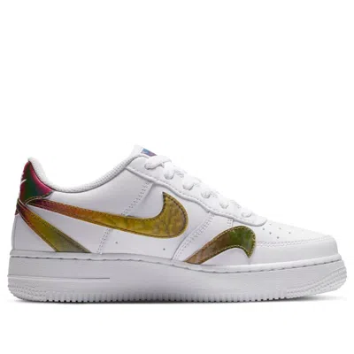 Nike (gs)  Air Force 1 Lv8 2 'misplaced Swooshes - White Multi'