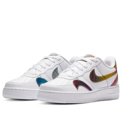 Nike (gs)  Air Force 1 Lv8 2 'misplaced Swooshes - White Multi'