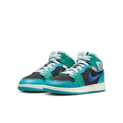 Air Jordan (gs)  1 Mid 'inspired By The Greatest Aquatone' In Multi
