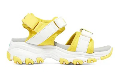 Skechers (gs)  D'lites 'white Yellow Grey'