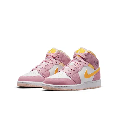 Air Jordan (gs)  1 Mid Se 'arctic Pink'