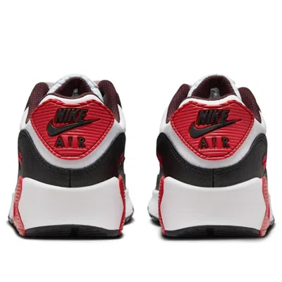 Nike (gs)  Air Max 90 'burgundy Crush Black University Red White' In Brown