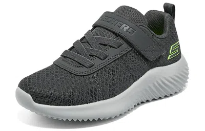 Skechers (gs)  Bounder Baronik 'grey Green' In Black