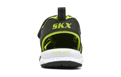 Skechers (gs)  C-grip Sandal 'black Lime' In Multi