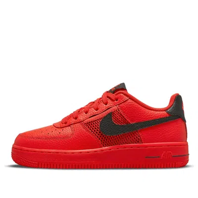 Nike (gs)  Air Force 1 Lv8 'mesh Pocket - Habanero Red'