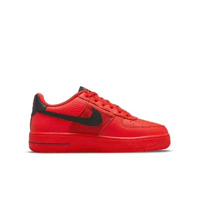 Nike (gs)  Air Force 1 Lv8 'mesh Pocket - Habanero Red'
