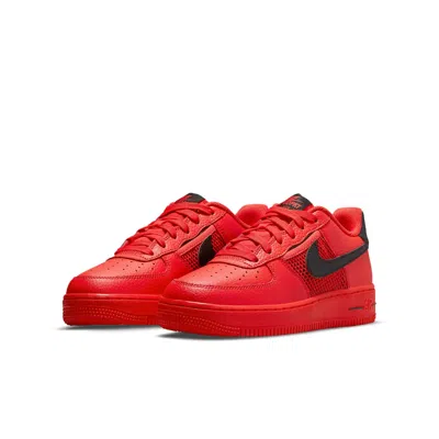 Nike (gs)  Air Force 1 Lv8 'mesh Pocket - Habanero Red'