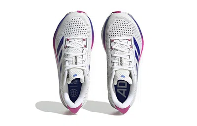 Adidas Originals (gs) Adidas Adizero Sl J 'white Lucid Blue Fuchsia' In Multi