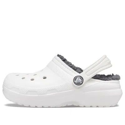 Crocs Kids  Classic Clog Sports Sandals 'white Grey' In Gray