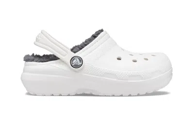 Crocs Kids  Classic Clog Sports Sandals 'white Grey' In Gray