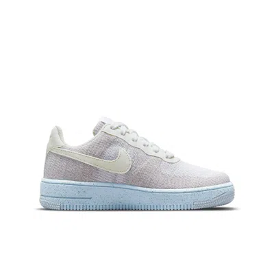 Nike (gs)  Air Force 1 Crater Flyknit 'white Chambray Blue'