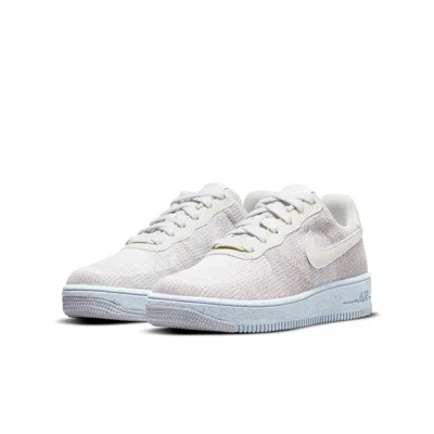 Nike (gs)  Air Force 1 Crater Flyknit 'white Chambray Blue'