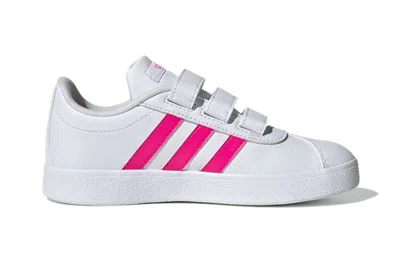 Adidas Originals (ps) Adidas Vl Court 2.0 Cmf 'white Pink'