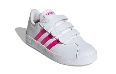 Adidas Originals (ps) Adidas Vl Court 2.0 Cmf 'white Pink'