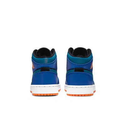 Air Jordan (gs)  1 Mid 'racer Blue Green Abyss'