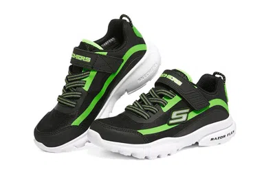 Skechers (gs)  Razor Flex 'black Green'