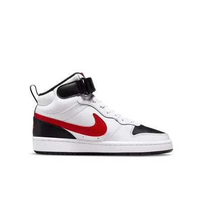 Nike (gs)  Court Borough Mid 2 'white University Red'