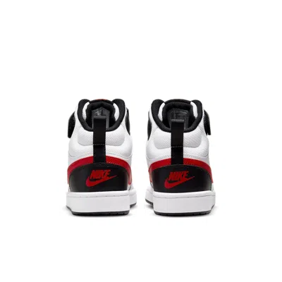 Nike (gs)  Court Borough Mid 2 'white University Red'
