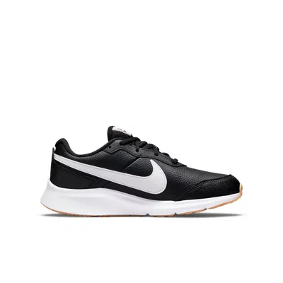 Nike (gs)  Varsity Leather 'black White'