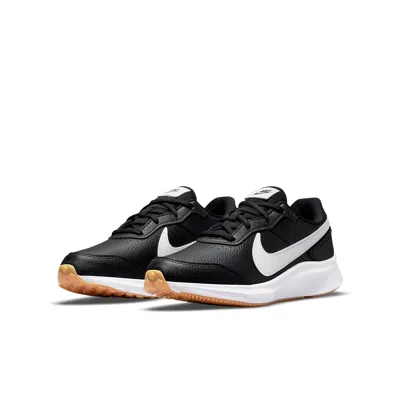 Nike (gs)  Varsity Leather 'black White'
