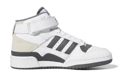 Adidas Originals (gs)  Forum Mid Shoes 'white Grey' In Transparent