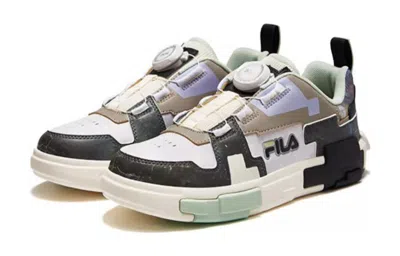 Fila (gs)  Fashion Brick Skate Shoes 'white Brown Black'