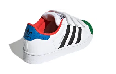 Adidas Originals (ps) Adidas Lego X Superstar Cf J 'white Yellow Green'
