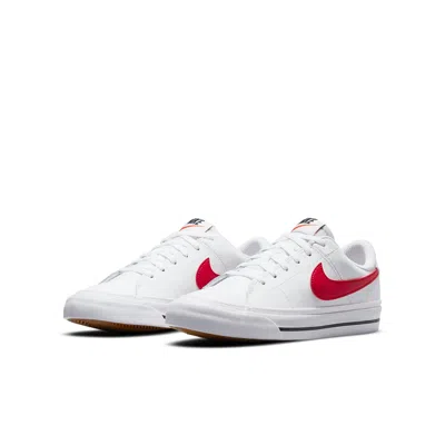 Nike (gs)  Court Legacy 'white University Red'