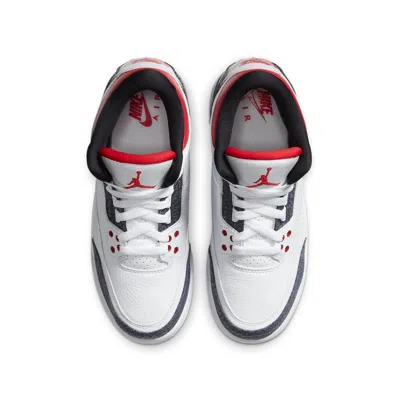 Air Jordan (gs)  3 Retro Denim Se 'fire Red' In Multi