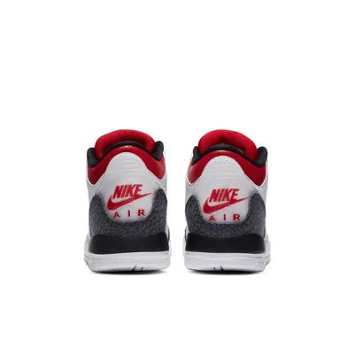 Air Jordan (gs)  3 Retro Denim Se 'fire Red' In Multi