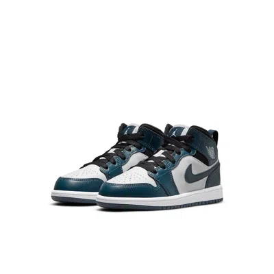 Air Jordan (ps)  1 Mid 'armory Navy' In Green
