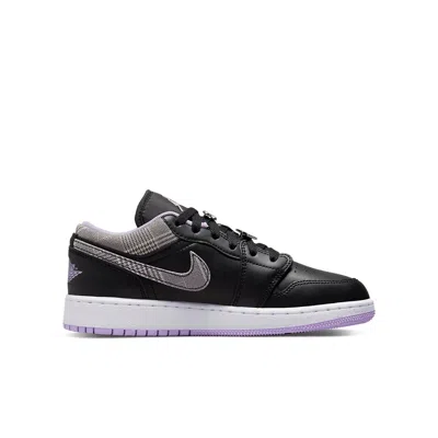 Air Jordan (gs)  1 Low Se 'houndstooth' In Black