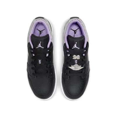 Air Jordan (gs)  1 Low Se 'houndstooth' In Black
