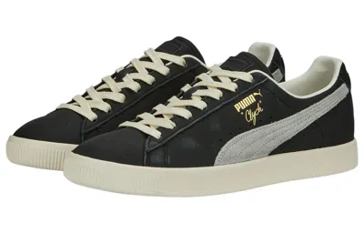 Puma Sneaker Clyde Base Black-frosted Ivory In Black