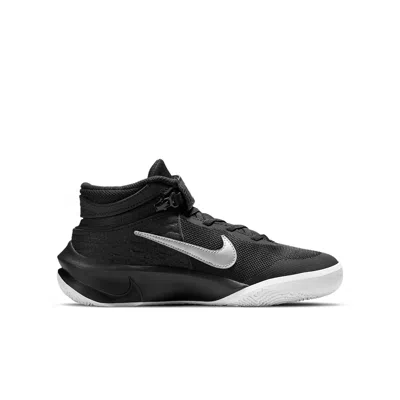 Nike (gs)  Team Hustle D10 Flyease 'black Metallic Silver'