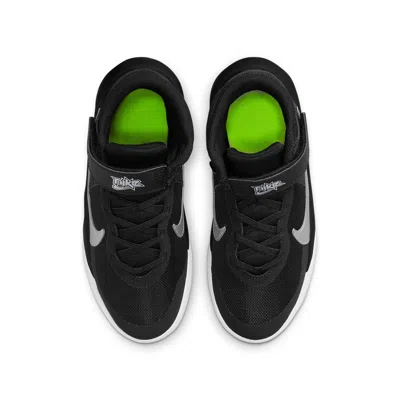Nike (gs)  Team Hustle D10 Flyease 'black Metallic Silver'