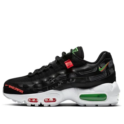 Nike Air Max 95 Se Worldwide "black" Sneakers In Black