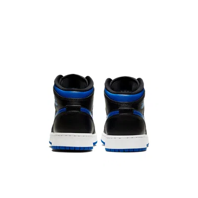 Air Jordan (gs)  1 Mid 'black Hyper Royal'