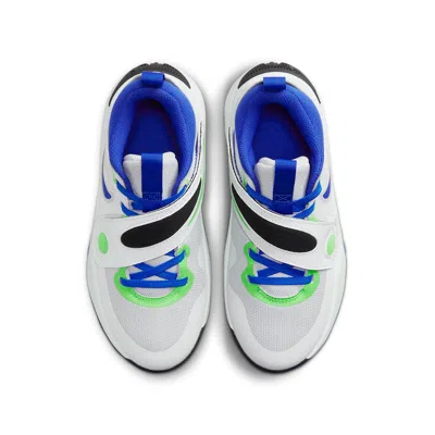 Nike (gs)  Team Hustle D11 'green Strike Racer Blue' In White