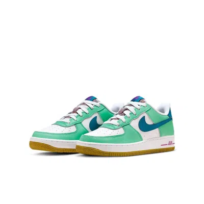Nike (gs)  Air Force 1 Low Lv8 'white Green Abyss'