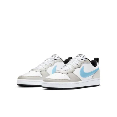 Nike (gs)  Court Borough Low White/blue/grey