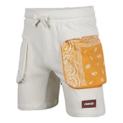 Nike (ps)  Sportswear Yellow Pocket Short 'white' In Neutral