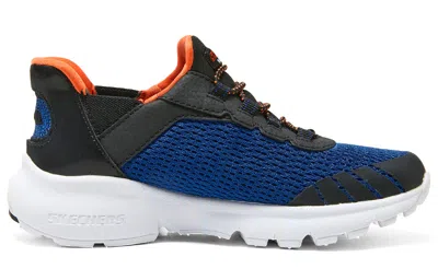 Skechers (gs)  Slip-ins Razor Flex Air Sneaker 'blue Black Orange'